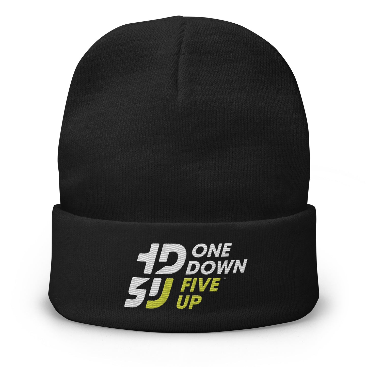 bonnet One Down Five Up brodé, bonnet moto rétro, bonnet homme femme look motard, bonnet broderie logo One Down Five Up, bonnet motard noir