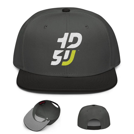 casquette moto snapback brodée gris anthracite noire logo 1D5U streetwear motard