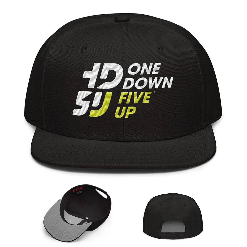 casquette moto snapback brodee streetwear moto one down five up noire