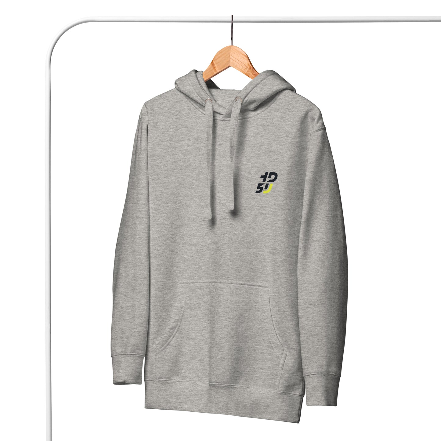 Sweat à capuche ODFU Ride with Attitude graffiti coton streetwear motard gris face avant