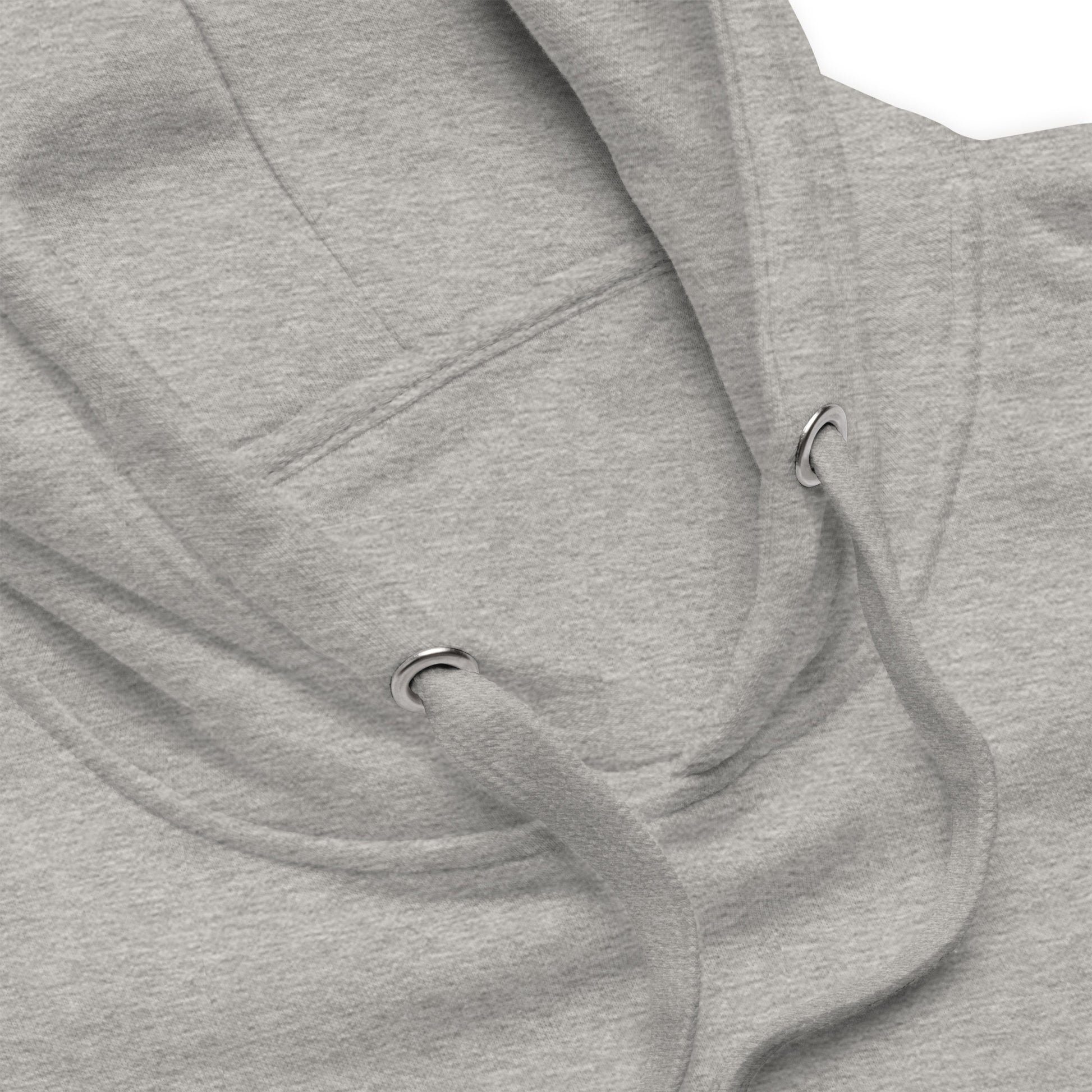Détail du hoodie gris ODFU Ride with Attitude coton graffiti streetwear motard
