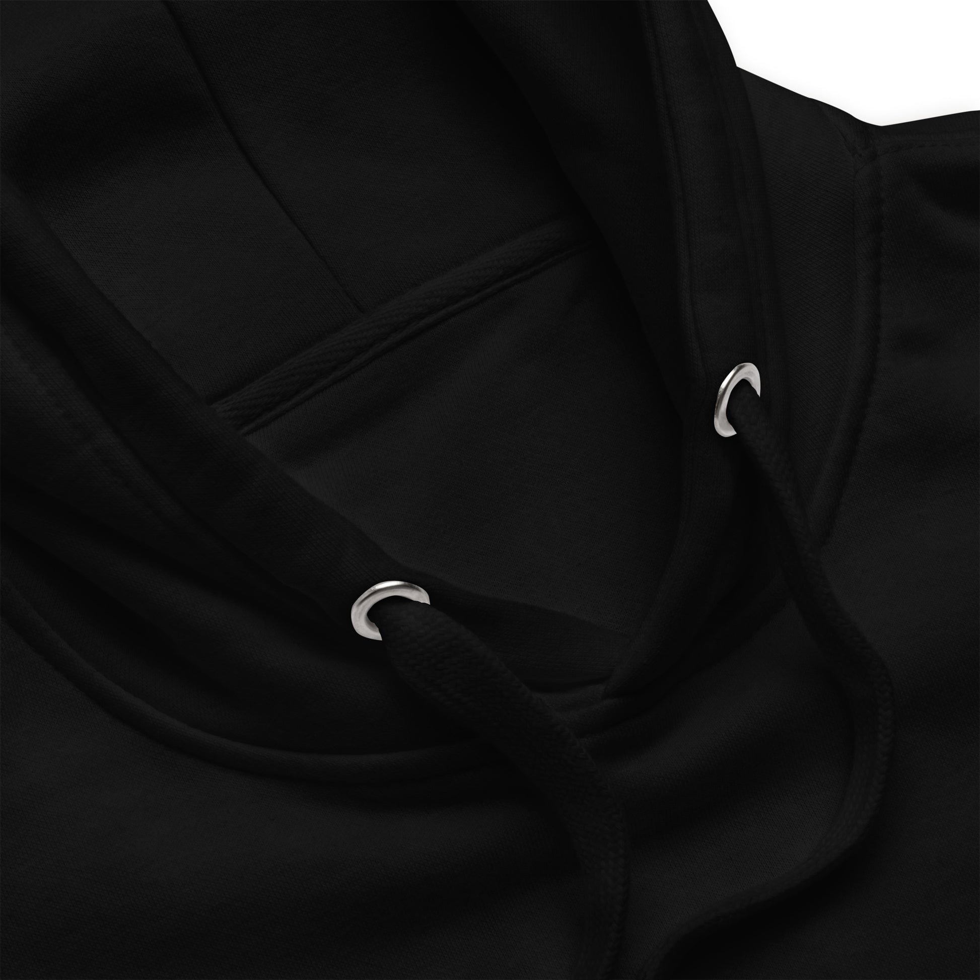 Détail du hoodie blanc ODFU Ride with Attitude coton graffiti streetwear motard