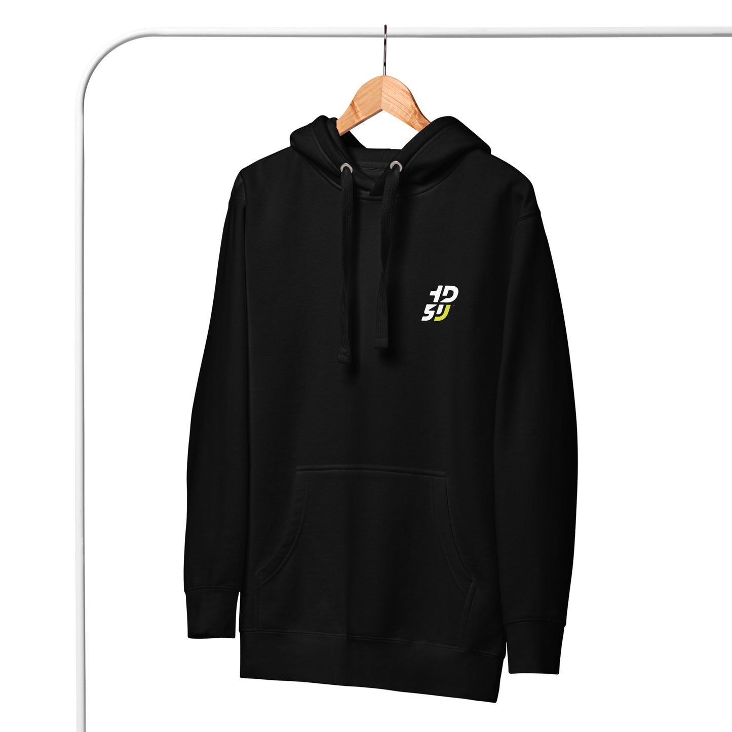 Sweat à capuche ODFU Ride with Attitude graffiti coton streetwear motard noir face avant